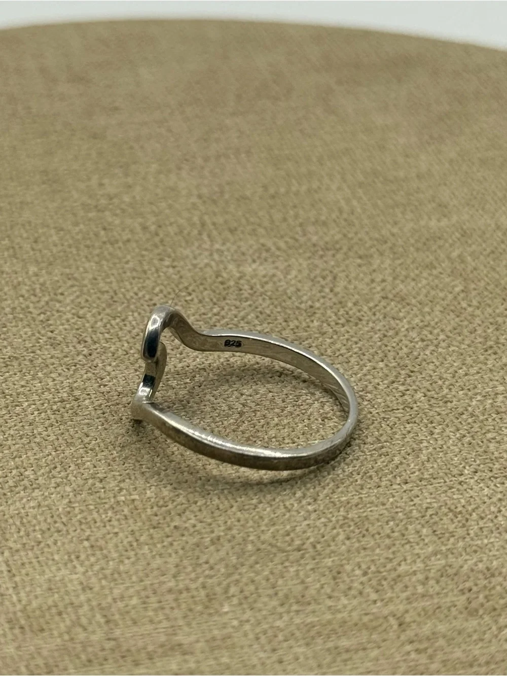 Silver Wave Ring - women Minimalist Band
